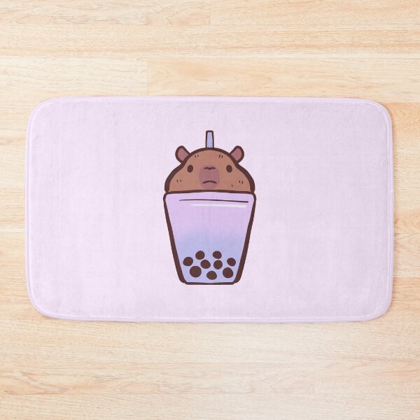 Item preview, boba capybara illustration  designed and sold by Mayarart.