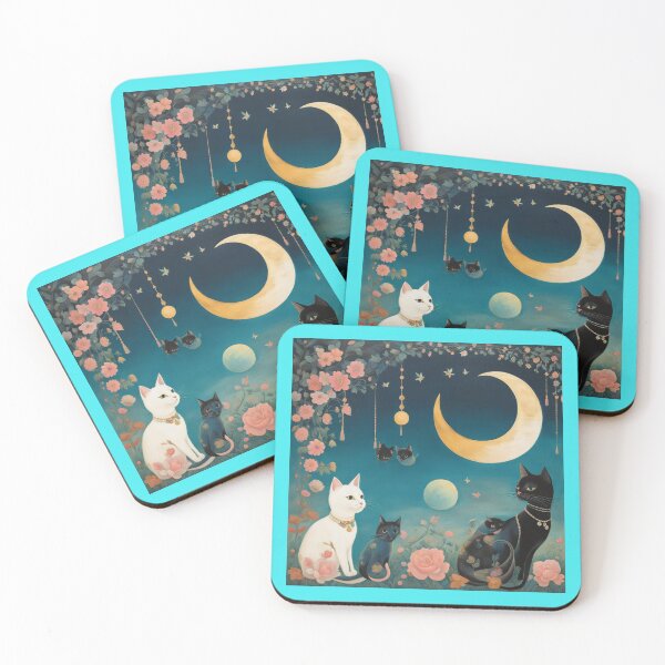 Item preview, THE CRESCENT AND THE CATS designed and sold by Owl-o-the-wisp.