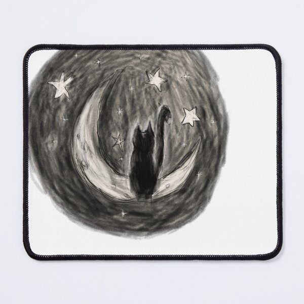 Item preview, Cat sitting on The moon designed and sold by Quoppidou.