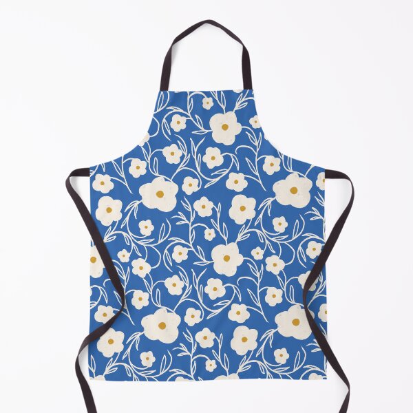 Artikelvorschau, Floriography Modern Floral Daisy Blue Cobalt entworfen und verkauft von susycosta.