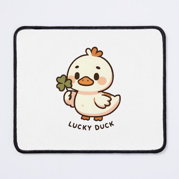 Item preview, Lucky Duck with Four-Leaf Clover designed and sold by UmbrellaStudio1.