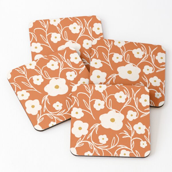 Item preview, Floriography Modern Floral Daisy Orange designed and sold by susycosta.