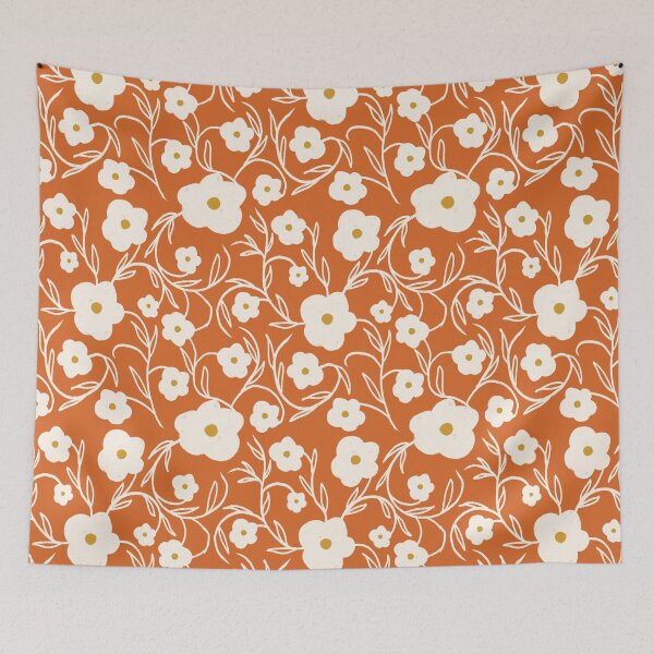 Item preview, Floriography Modern Floral Daisy Orange designed and sold by susycosta.