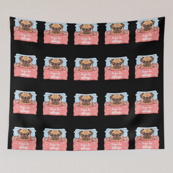 Item preview, Pug Pyjamas Time to Sleep designed and sold by Daria-Shop.