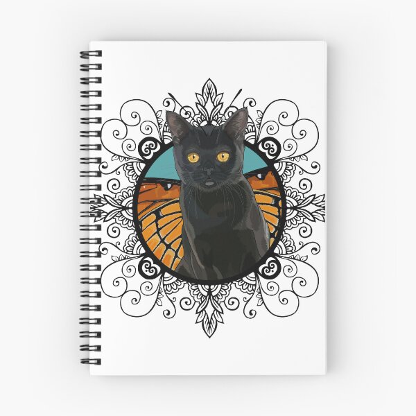 Item preview, Bombay Viceroy Butterfly Cat in Ornate Frame designed and sold by Carleah Unique.