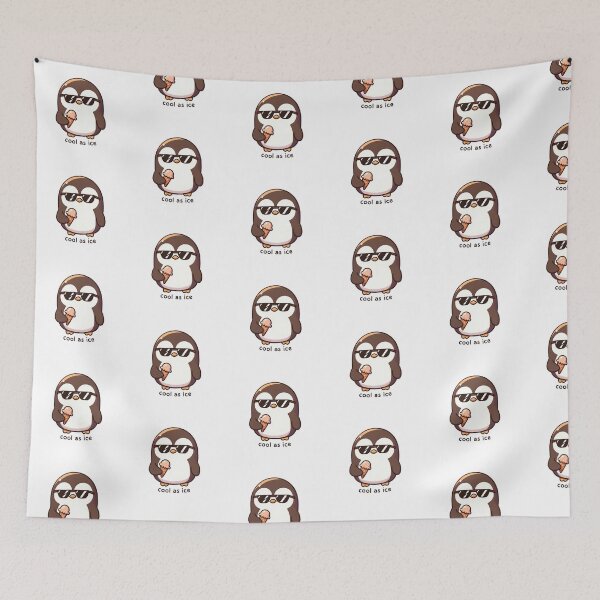 Item preview, Cool Penguin with Sunglasses Enjoying Ice Cream designed and sold by UmbrellaStudio1.