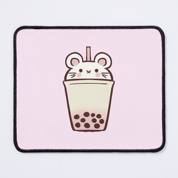 Item preview, boba mouse illustration designed and sold by Mayarart.