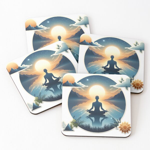 Item preview, Yoga by Beach Bliss designed and sold by AI-Only Creations.