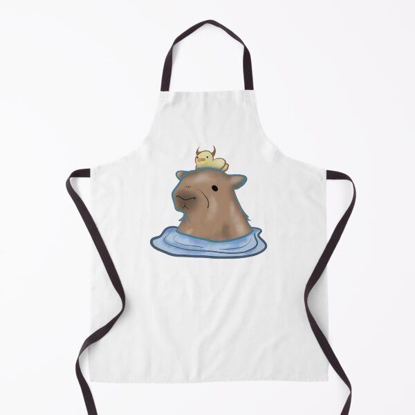 Item preview, capybara taking a bath with duck designed and sold by Iconic shop.