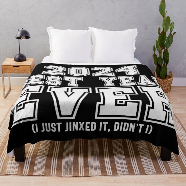 Item preview, 2024: Best Year Ever (I Just Jinxed It, Didn't I) - Funny New Year 2024 (White Design) designed and sold by Spiprinto.