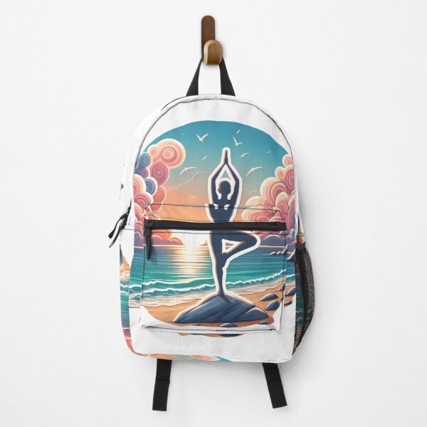Item preview, Yoga by the Sea designed and sold by AI-Only Creations.