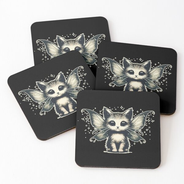 Item preview, Retro Vintage Magical Fairy Cat designed and sold by TomFrontierArt.