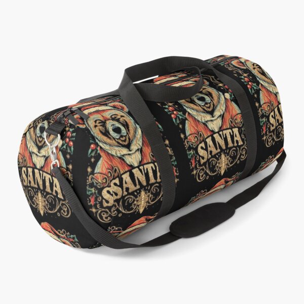 Item preview, A bear dressed as Santa,glitter style sparkle Shine, typography, anime designed and sold by pugshowsfashion.