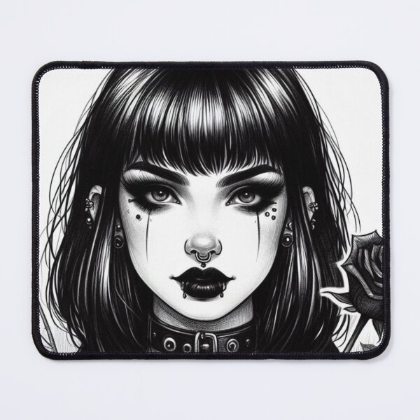 Item preview, gotica with a rose in her hand designed and sold by RockPalette.