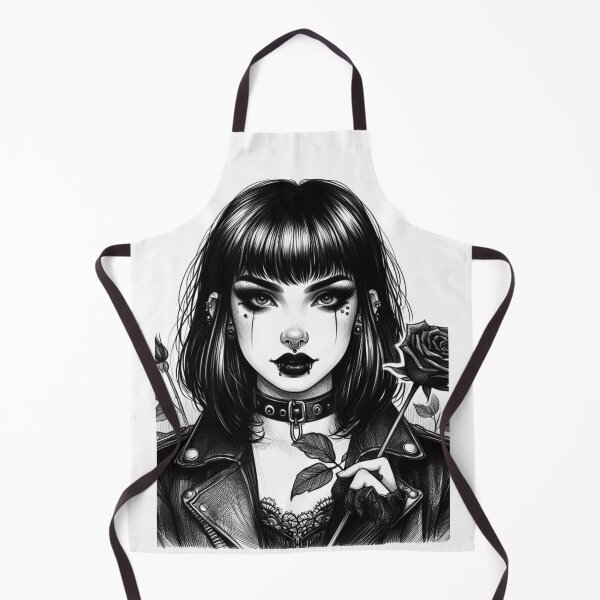 Item preview, gotica with a rose in her hand designed and sold by RockPalette.