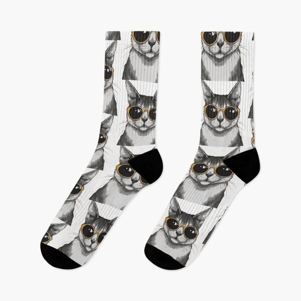 Item preview, cool cat with sunglasses designed and sold by OnlyBestStuff.