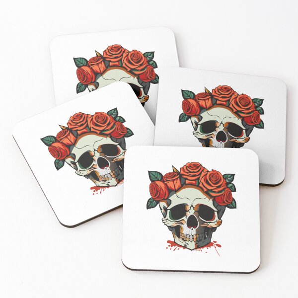 Item preview, Gothic Skull With Roses designed and sold by griceyvisuals.