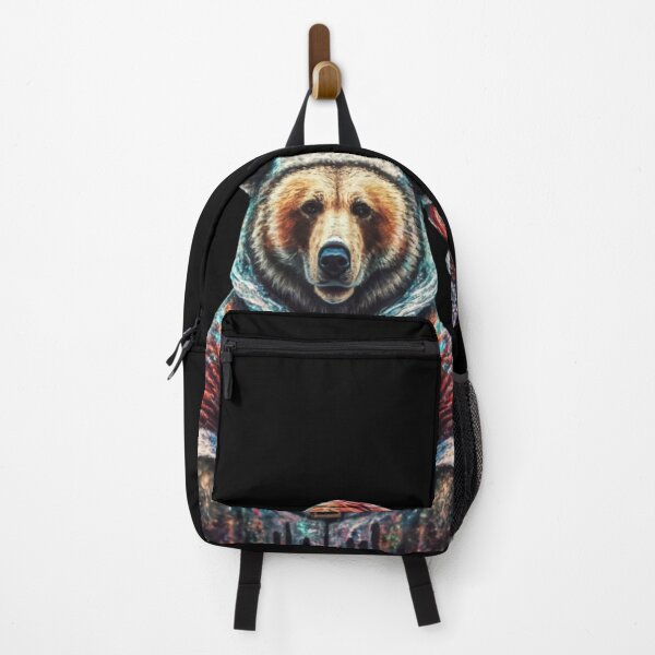 Item preview, A bear dressed as Santa,glitter style sparkle Shine, typography, anime designed and sold by pugshowsfashion.