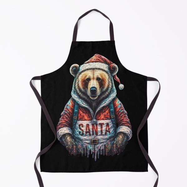 Item preview, A bear dressed as Santa,glitter style sparkle Shine, typography, anime designed and sold by pugshowsfashion.