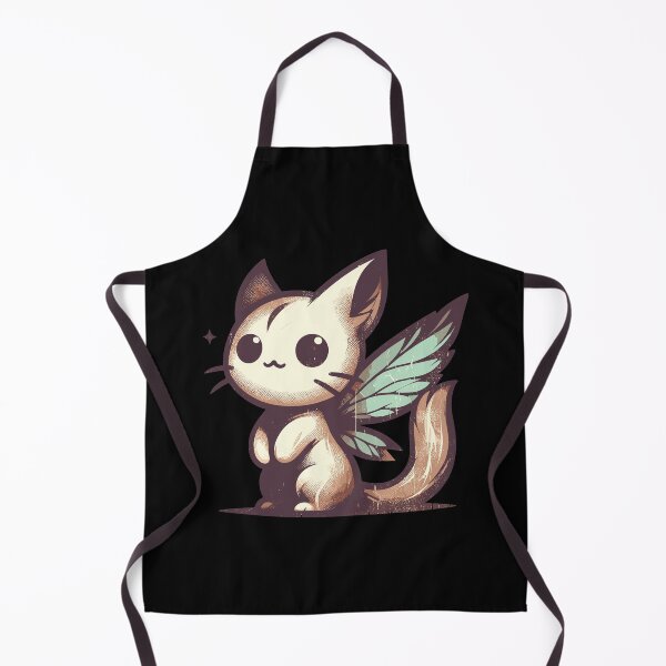 Item preview, Retro Vintage Kawaii Magical Fairy Cat designed and sold by TomFrontierArt.