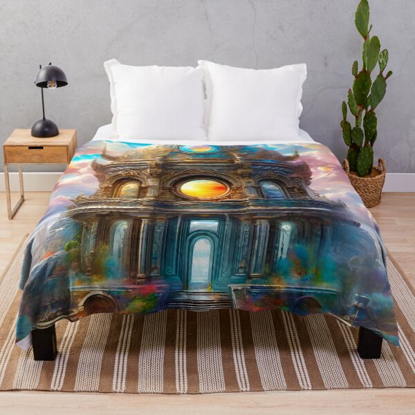 Item preview, Dreamscape Castle in the Clouds - Surreal Fantasy Art designed and sold by Delerat7.