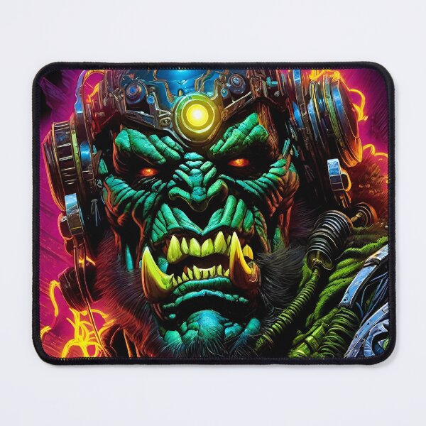 Item preview, Cyber Orc - Surreal Sci Fi Fantasy art designed and sold by Delerat7.
