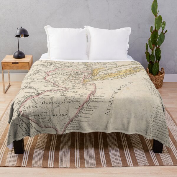 Item preview, Vintage Map of New Jersey (1780) designed and sold by BravuraMedia.