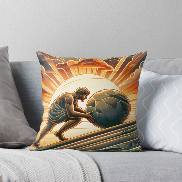 Item preview, Sisyphus - The Eternal Struggle designed and sold by ClassicRetroism.