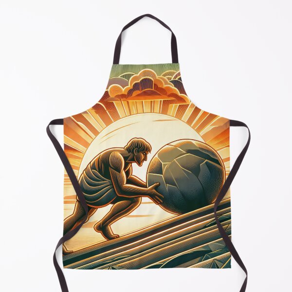 Item preview, Sisyphus - The Eternal Struggle designed and sold by ClassicRetroism.