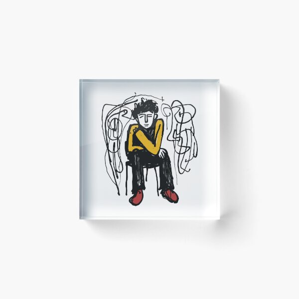 Item preview, Depressed Man Sketch Illustration designed and sold by MadSwellDesigns.