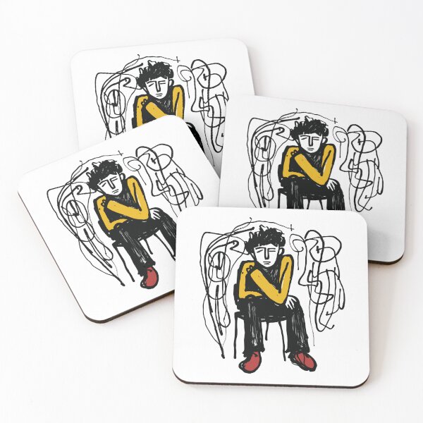 Item preview, Depressed Man Sketch Illustration designed and sold by MadSwellDesigns.