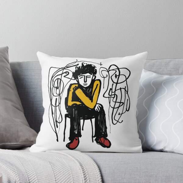 Item preview, Depressed Man Sketch Illustration designed and sold by MadSwellDesigns.