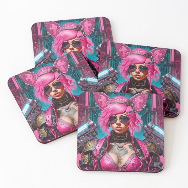Item preview, Pink Bunny - Cyber City Character concept designed and sold by Delerat7.