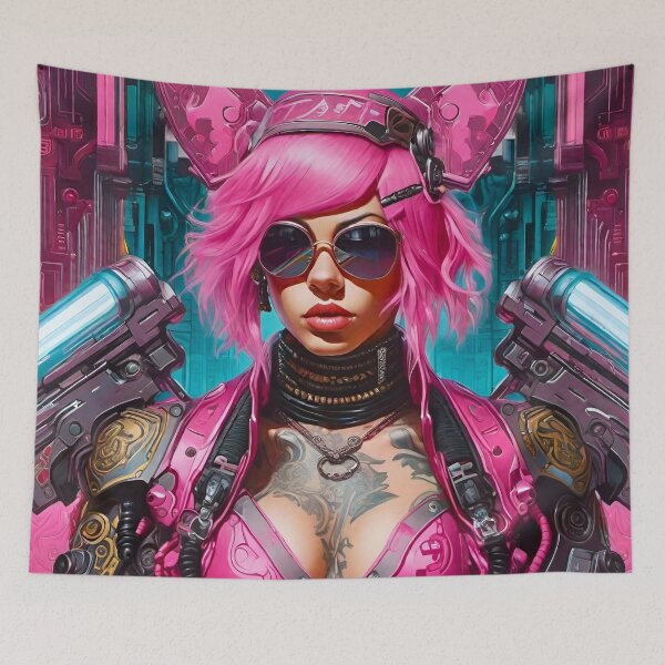 Item preview, Pink Bunny - Cyber City Character concept designed and sold by Delerat7.