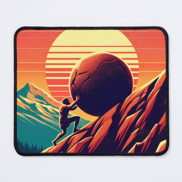Item preview, Sisyphus - The Eternal Struggle designed and sold by ClassicRetroism.