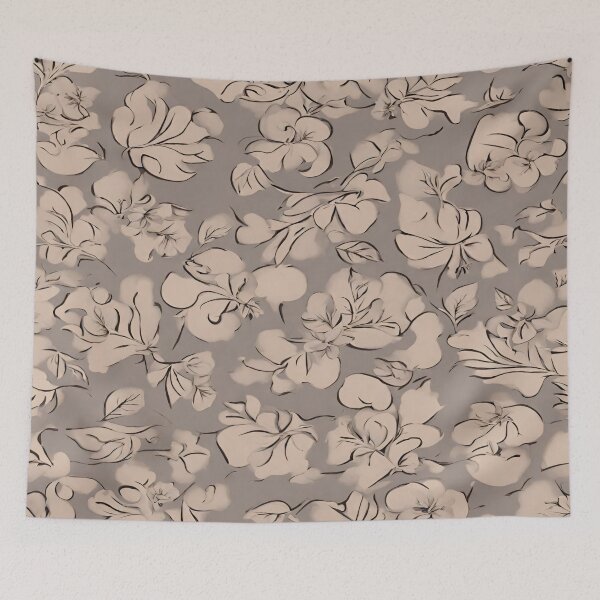 Item preview, Distorted flowers in soft tones designed and sold by AnyInk.