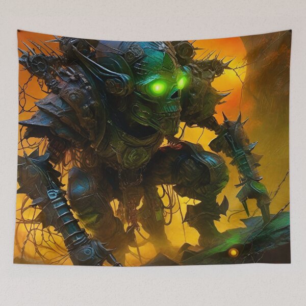 Item preview, Wastelands Cyber Goblin - Surreal Sci Fi Fantasy art designed and sold by Delerat7.
