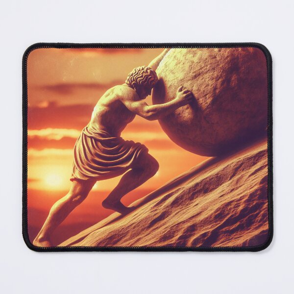 Item preview, Sisyphus - The Eternal Struggle designed and sold by ClassicRetroism.