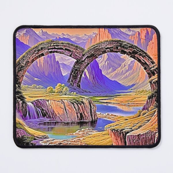 Item preview, Colorful Beach Mountain Landscape designed and sold by SoulArtSara.