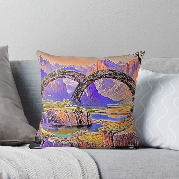 Item preview, Colorful Beach Mountain Landscape designed and sold by SoulArtSara.