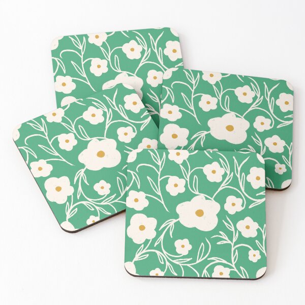 Item preview, Floriography Modern Floral Daisy Green designed and sold by susycosta.