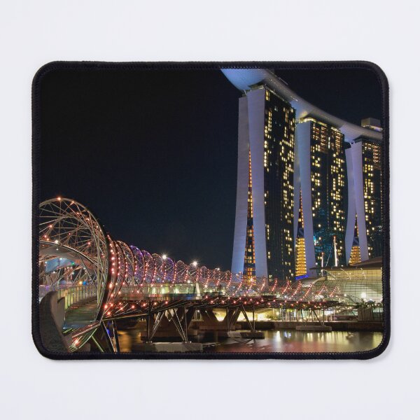Item preview, Singapore Helix Bridge and Marina Bay Sands Hotel designed and sold by tpixx.