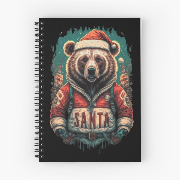 Item preview, A bear dressed as Santa,glitter style sparkle Shine, typography, anime designed and sold by pugshowsfashion.