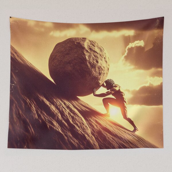 Item preview, Sisyphus - The Eternal Struggle designed and sold by ClassicRetroism.
