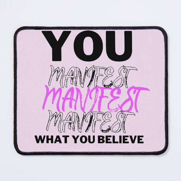 Item preview, YOU MANIFEST WHAT YOU BELEIVE designed and sold by plentyvibes.