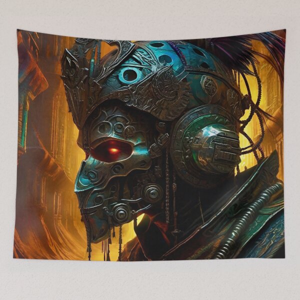 Item preview, Wastelands Cyber Mutant - Surreal Sci Fi Fantasy art designed and sold by Delerat7.