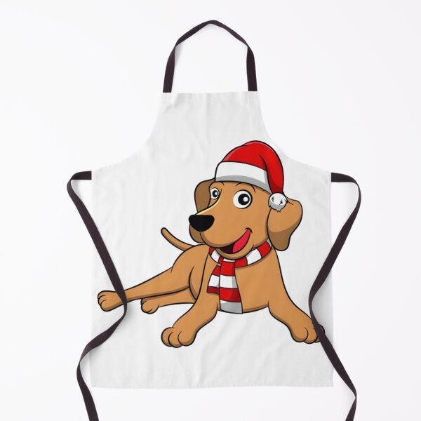Item preview,  A Merry Canine in Santa's Cap designed and sold by Ink Bloom Studio ⭐⭐⭐⭐⭐.