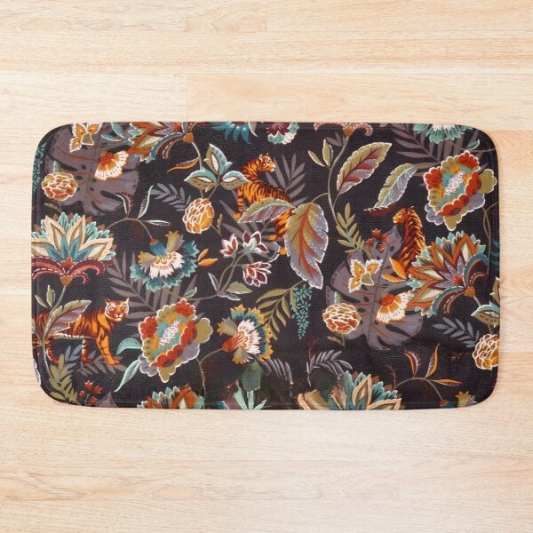 Aperçu de l'œuvre Impression textile florale Bengale créée et vendue par CMooreWorx.