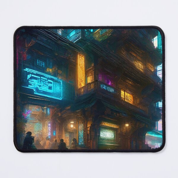 Item preview, Cyber City Night Scene 2 - Sci Fi art designed and sold by Delerat7.