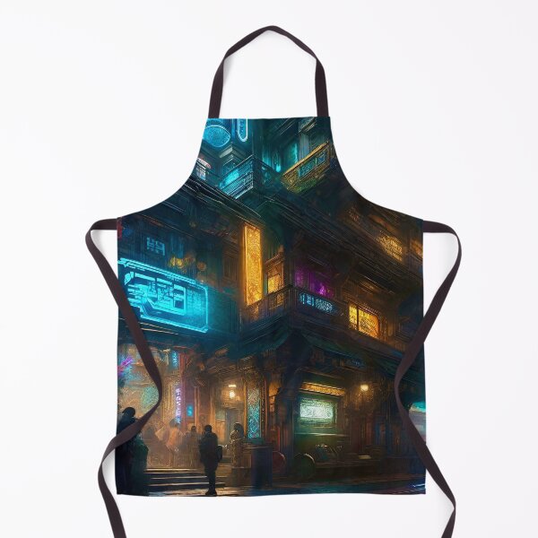 Item preview, Cyber City Night Scene 2 - Sci Fi art designed and sold by Delerat7.